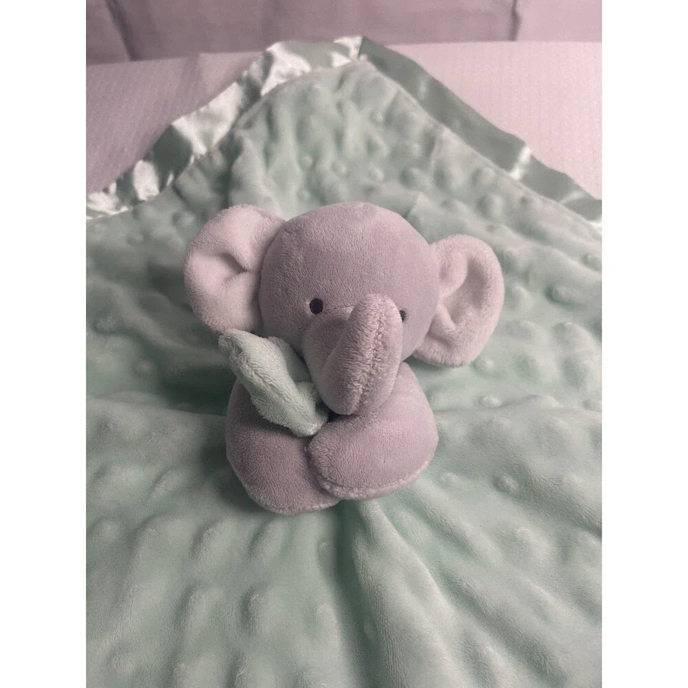 Elephant Lovey Child of Mine Carters Security Blanket Sweet Little One Rattle EC